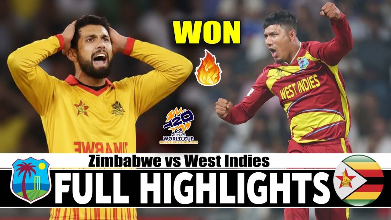 T20 World Cup 2026 Super Eights: West Indies Dominate Zimbabwe